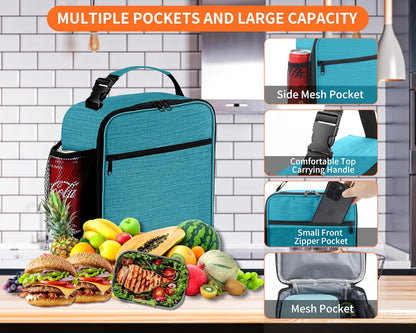 Lunch Box for Men - Reusable Lunch Bag Men Adult Women- Insulated Small LunchBox