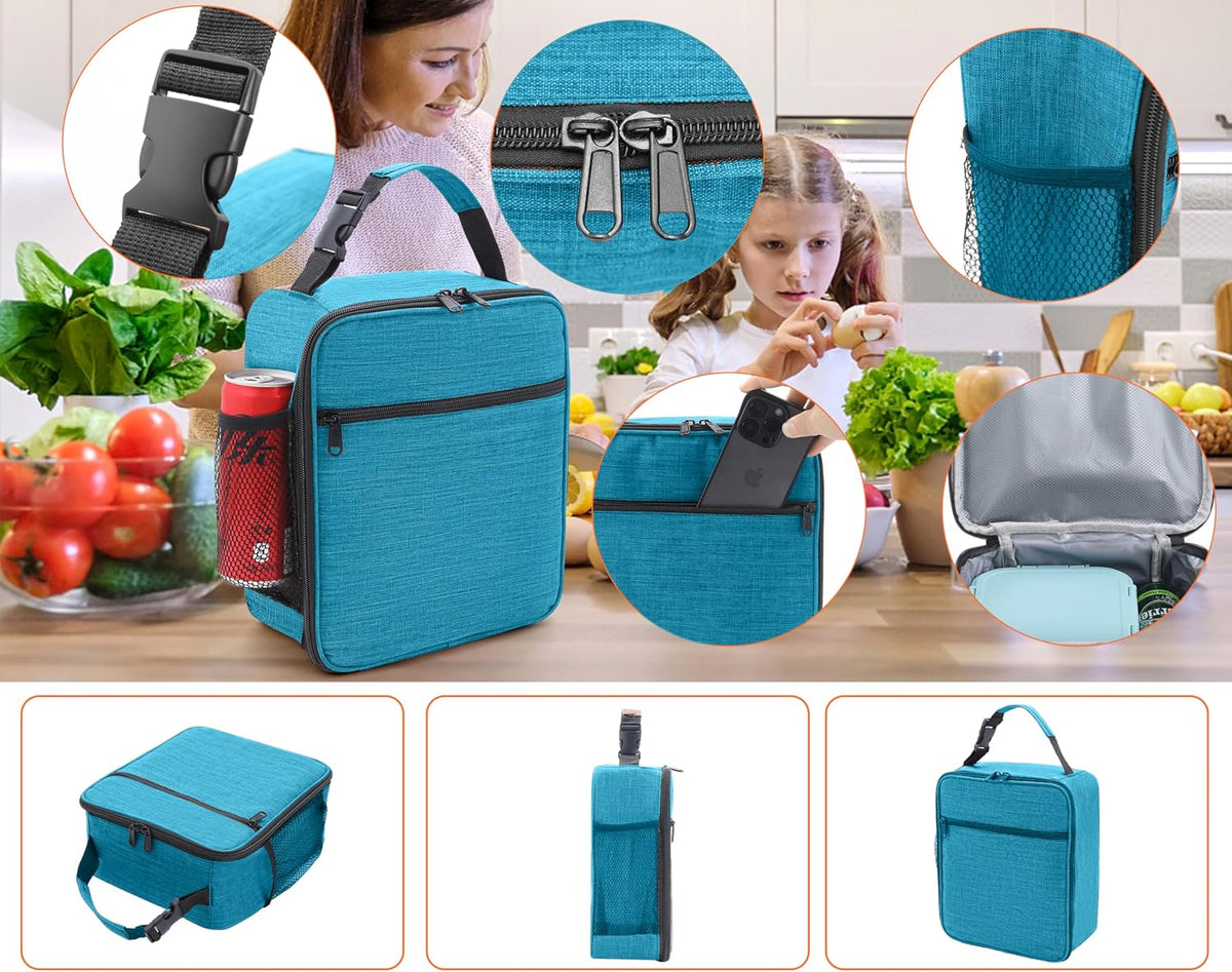 Lunch Box for Men - Reusable Lunch Bag Men Adult Women- Insulated Small LunchBox