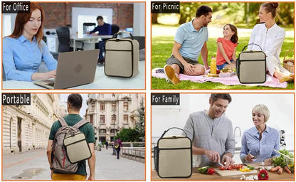 Lunch Box for Men - Reusable Lunch Bag Men Adult Women- Insulated Small LunchBox