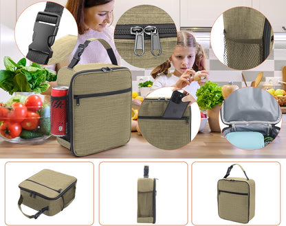Lunch Box for Men - Reusable Lunch Bag Men Adult Women- Insulated Small LunchBox
