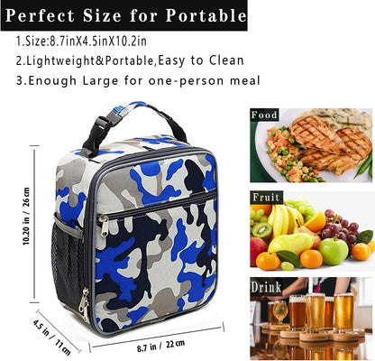 Lunch Box for Men - Reusable Lunch Bag Men Adult Women- Insulated Small LunchBox