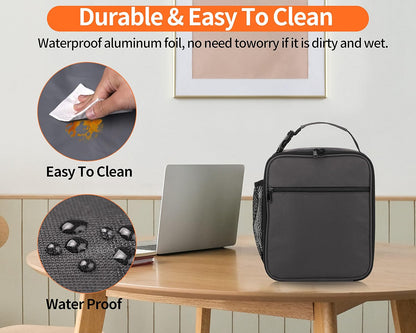 Lunch Box for Men - Reusable Lunch Bag Men Adult Women- Insulated Small LunchBox
