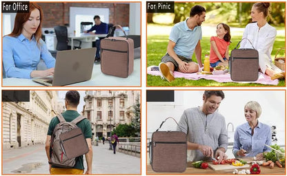 Lunch Box for Men - Reusable Lunch Bag Men Adult Women- Insulated Small LunchBox