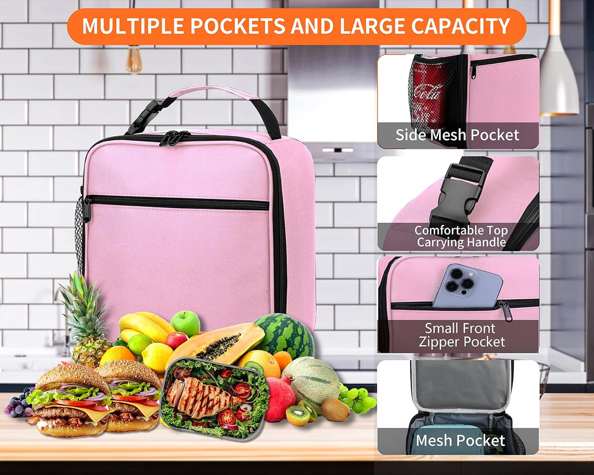 Lunch Box for Men - Reusable Lunch Bag Men Adult Women- Insulated Small LunchBox