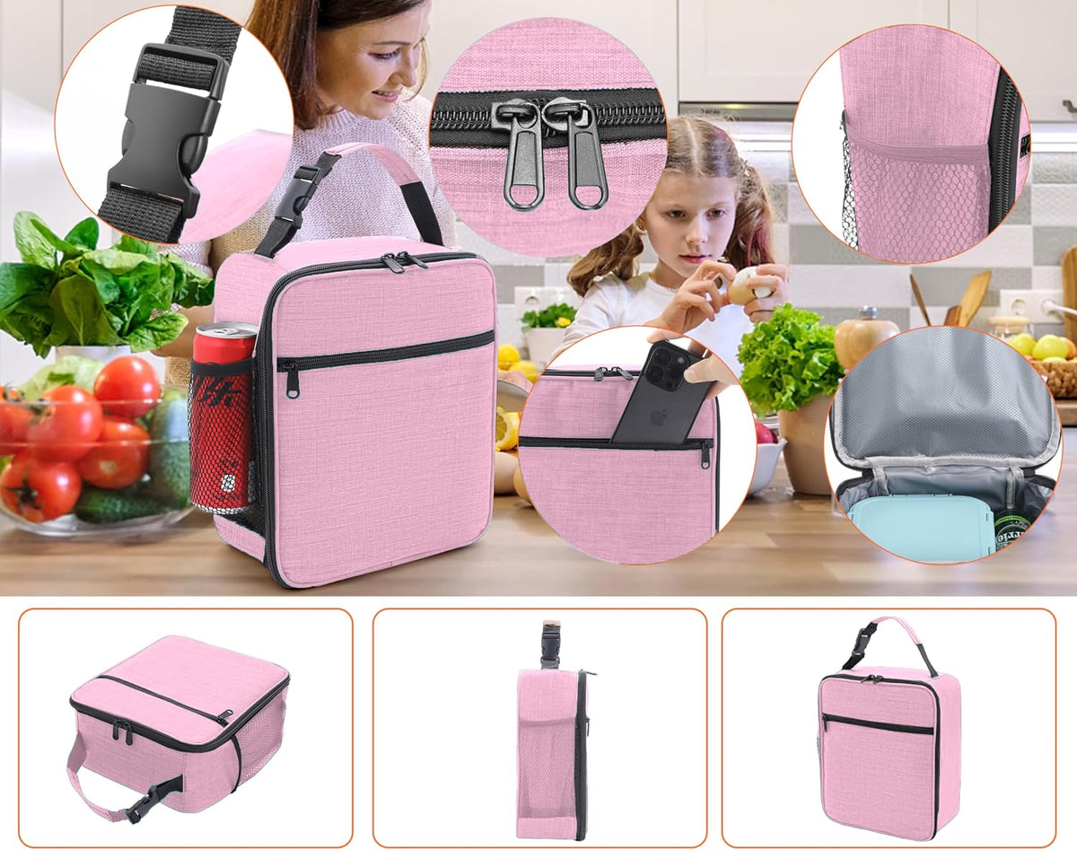 Lunch Box for Men - Reusable Lunch Bag Men Adult Women- Insulated Small LunchBox