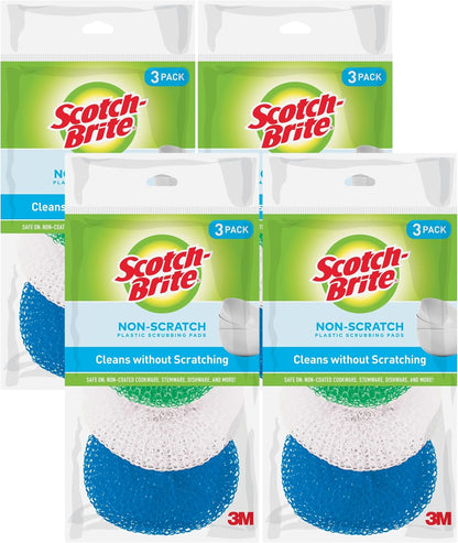 Non-Scratch Plastic Scrubbing Pads