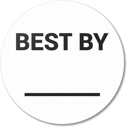 300 Count Expiration Date Stickers, 1.5 inch Circle Dot