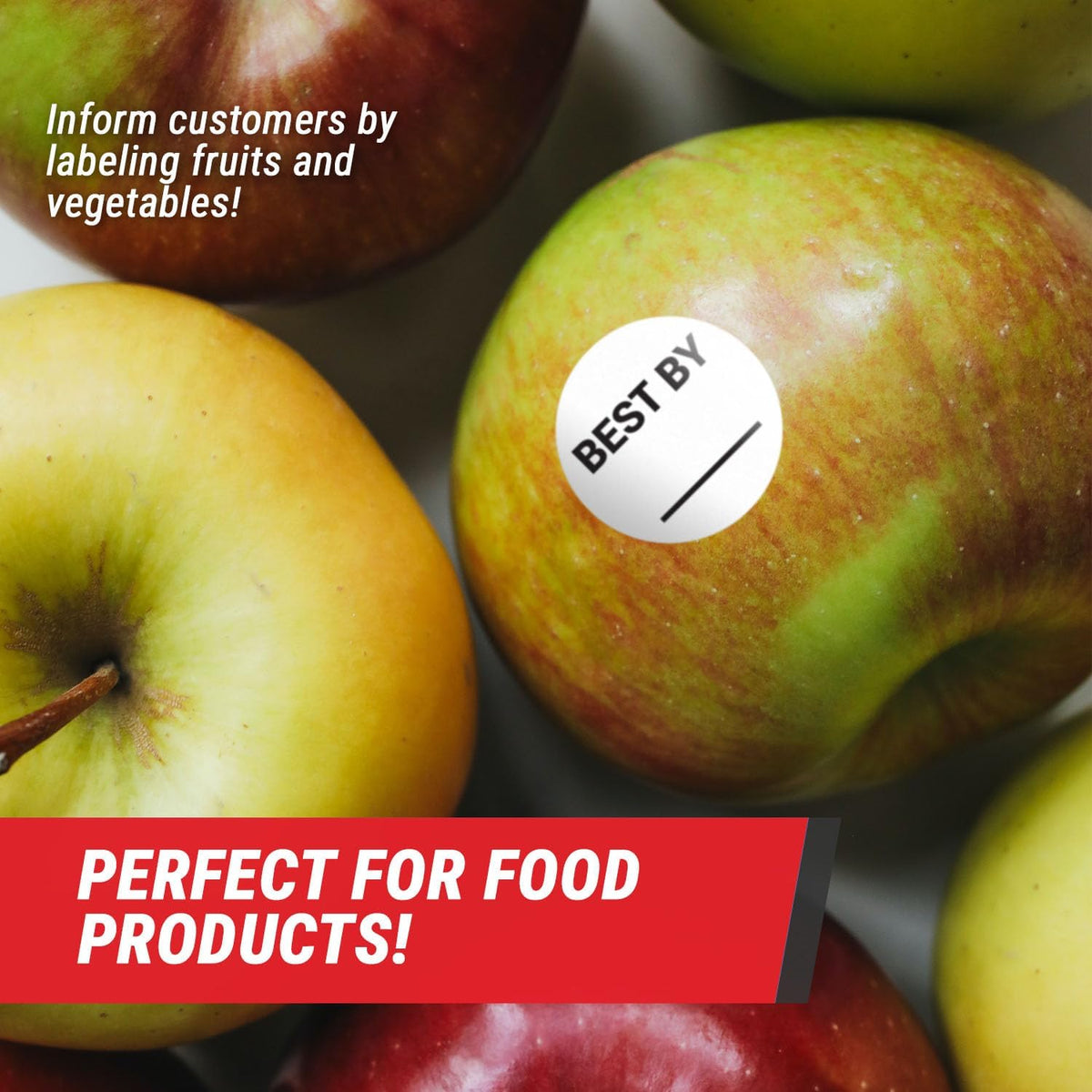 300 Count Expiration Date Stickers, 1.5 inch Circle Dot