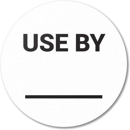 300 Count Expiration Date Stickers, 1.5 inch Circle Dot