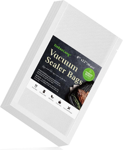 Vacuum Sealer Bags, 11"x16" Gallon, 8"x12" Quart, 6"x10" Pint, 150Pcs