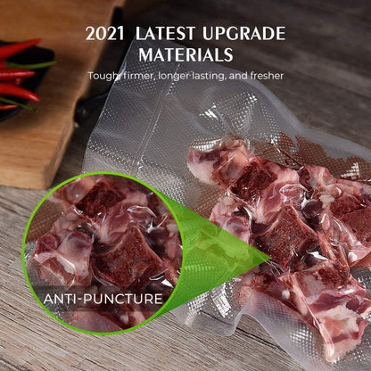 Vacuum Sealer Bags, 11"x16" Gallon, 8"x12" Quart, 6"x10" Pint, 150Pcs