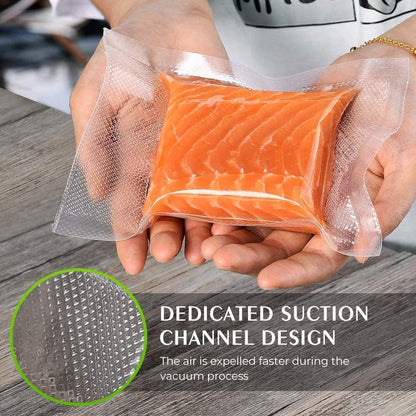 Vacuum Sealer Bags, 11"x16" Gallon, 8"x12" Quart, 6"x10" Pint, 150Pcs