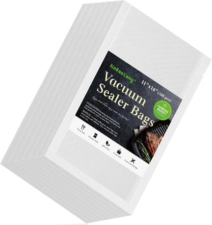 Vacuum Sealer Bags, 11"x16" Gallon, 8"x12" Quart, 6"x10" Pint, 150Pcs