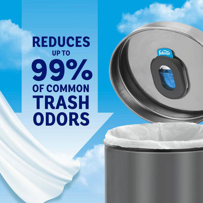 Odor Fighter, Can Air Freshener, Stick-On Deodorizer for Garbage Cans, Diaper Pails, Works with Scented Bags, Fresh Lemon and Linen & Sky Scents, 2 Holders + 2 Refills