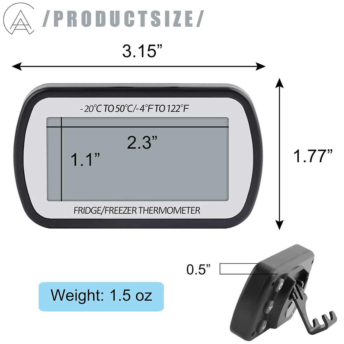 Refrigerator Thermometer Digital Fridge Freezer Thermometer