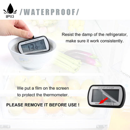 Refrigerator Thermometer Digital Fridge Freezer Thermometer