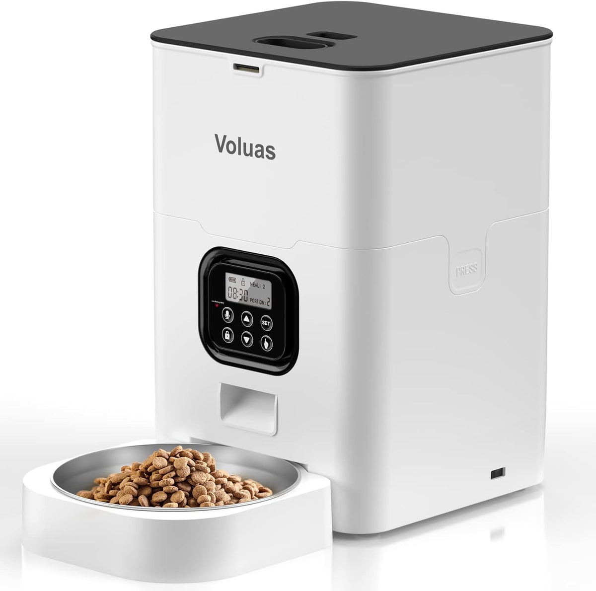 Automatic Cat Feeder, 4L Timed Dry Food Dispenser for Cats & Dogs