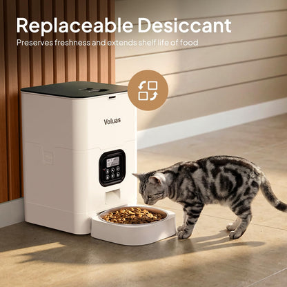 Automatic Cat Feeder, 4L Timed Dry Food Dispenser for Cats & Dogs