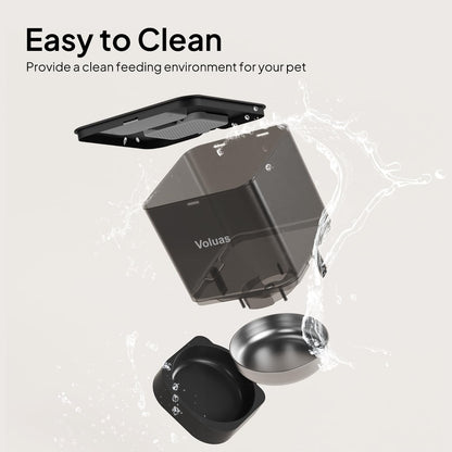 Automatic Cat Feeder, 4L Timed Dry Food Dispenser for Cats & Dogs