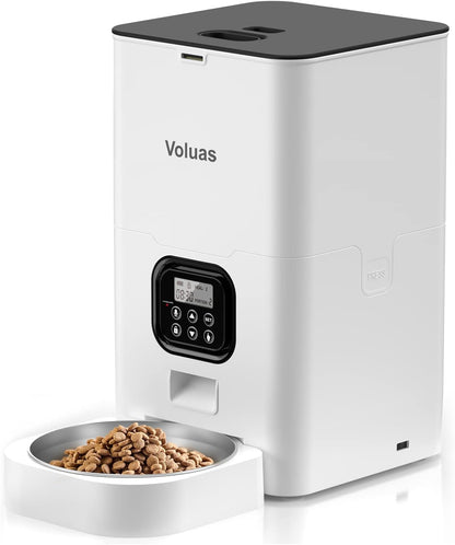Automatic Cat Feeder, 4L Timed Dry Food Dispenser for Cats & Dogs