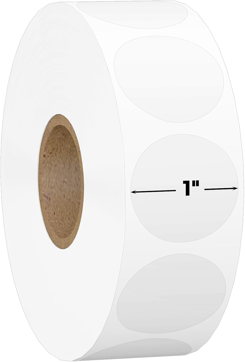 1000 Clear Circle Stickers for Sealing - 1" Round Transparent Labels | 3X Stronger Adhesive, Waterproof & Residue-Free Removable Clear Stickers for Envelopes, Packaging, Mailing & Crafts