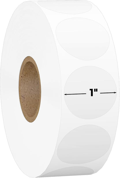 1000 Clear Circle Stickers for Sealing - 1" Round Transparent Labels | 3X Stronger Adhesive, Waterproof & Residue-Free Removable Clear Stickers for Envelopes, Packaging, Mailing & Crafts