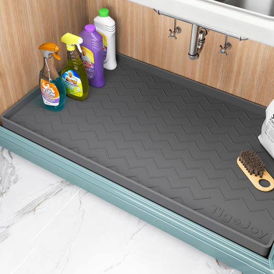 Under Sink Mats for Kitchen Waterproof 34" x 22", Cabinet Liner