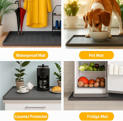 Under Sink Mats for Kitchen Waterproof 34" x 22", Cabinet Liner