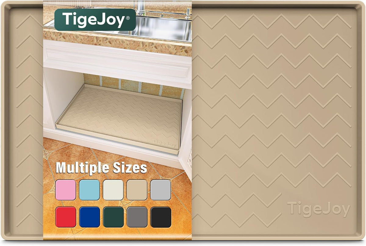 Under Sink Mats for Kitchen Waterproof 34" x 22", Cabinet Liner