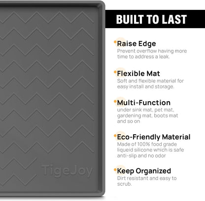 Under Sink Mats for Kitchen Waterproof 34" x 22", Cabinet Liner