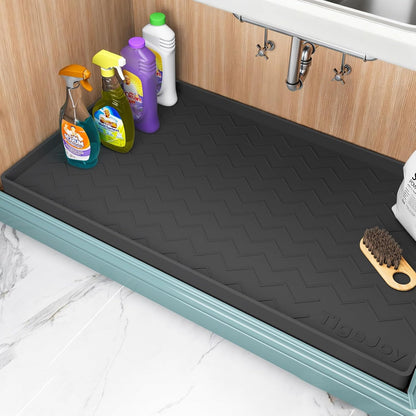Under Sink Mats for Kitchen Waterproof 34" x 22", Cabinet Liner