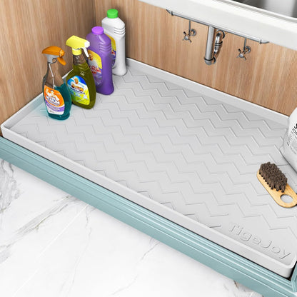 Under Sink Mats for Kitchen Waterproof 34" x 22", Cabinet Liner