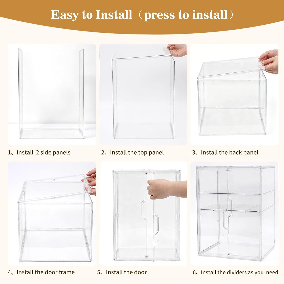X-LARGE Baby Bottle Organizer, Upgraded Bottle Storage Organizer Baby for Countertop Cabinet, Removable Baby Organizer with Magnetic Door, Bottle Station Organizer for Nipples, Pump Parts, THICKENED