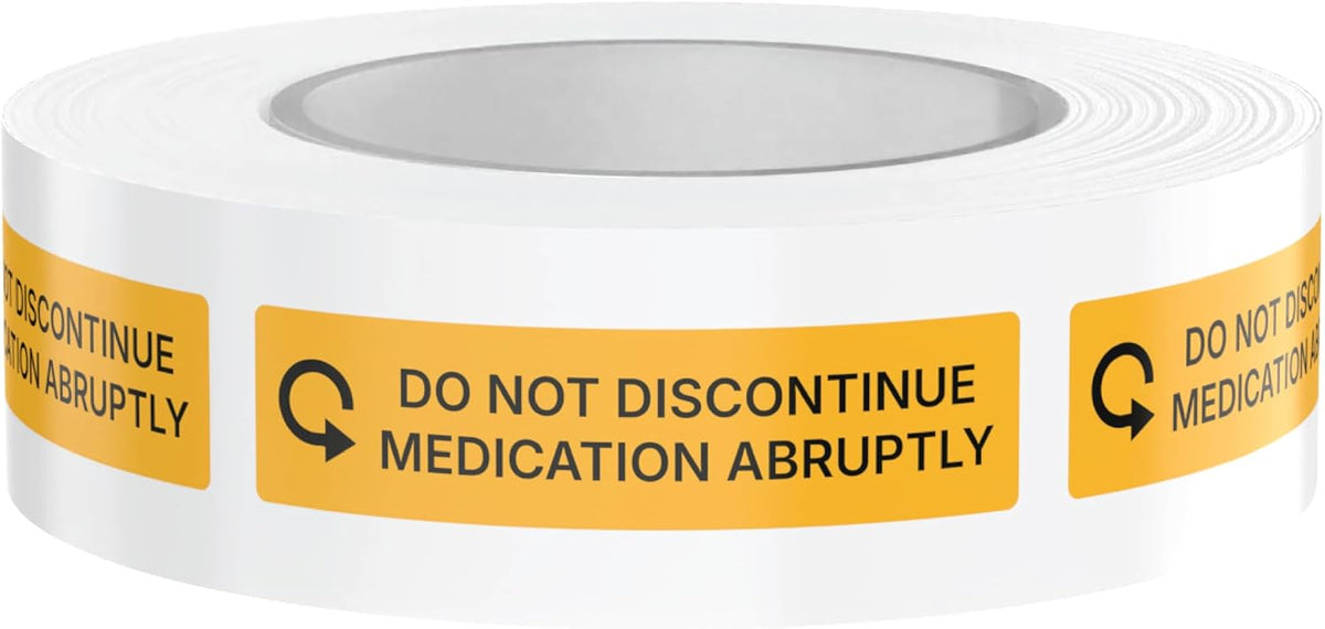 Dispensed Medication Veterinary Pharmacy Labels | Roll of 500 | Clinical-Grade Color-Coded Stickers for Medication Bottles (Refrigerate)