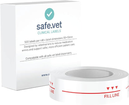 Dispensed Medication Veterinary Pharmacy Labels | Roll of 500 | Clinical-Grade Color-Coded Stickers for Medication Bottles (Refrigerate)