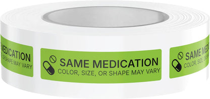 Dispensed Medication Veterinary Pharmacy Labels | Roll of 500 | Clinical-Grade Color-Coded Stickers for Medication Bottles (Refrigerate)