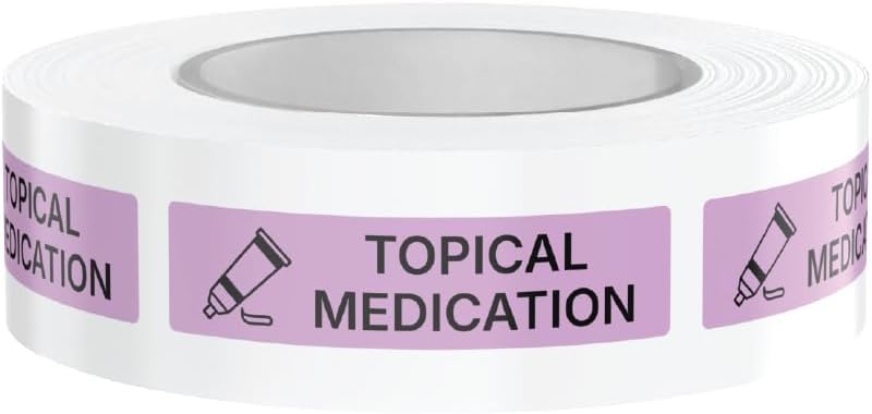 Dispensed Medication Veterinary Pharmacy Labels | Roll of 500 | Clinical-Grade Color-Coded Stickers for Medication Bottles (Refrigerate)