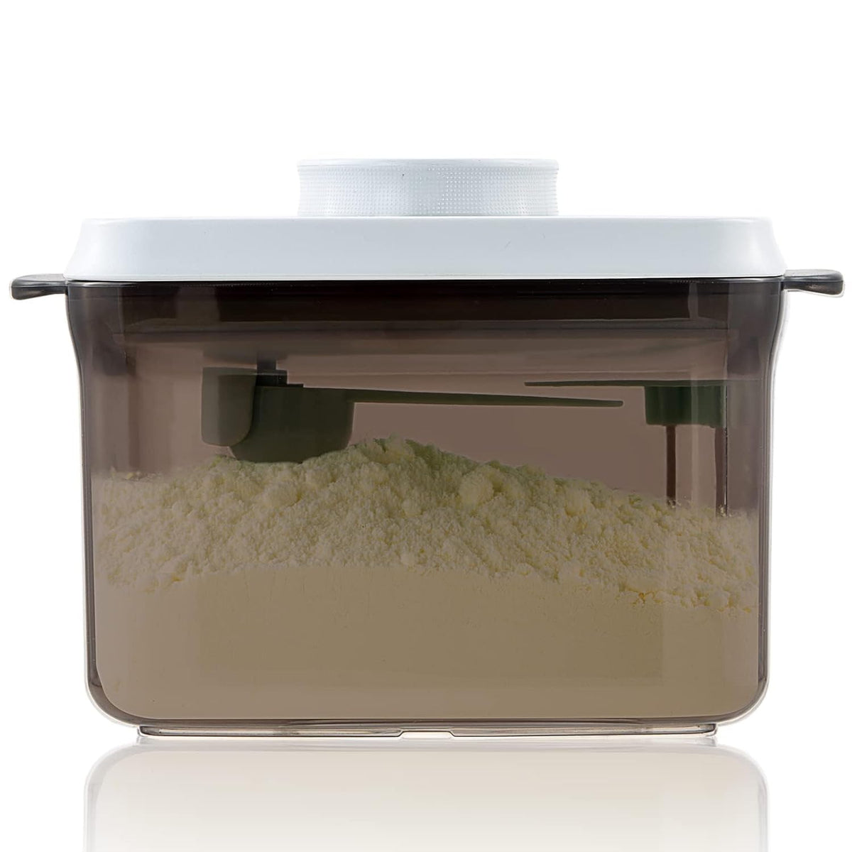 Formula Container to Go- 1700ml Pop Top Milk Powder Container, BPA-Free Airtight Formula Dispenser with Scoop and Scraper, 21OZ, 1.32LB, 600g, Clear