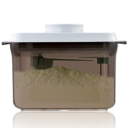 Formula Container to Go- 1700ml Pop Top Milk Powder Container, BPA-Free Airtight Formula Dispenser with Scoop and Scraper, 21OZ, 1.32LB, 600g, Clear