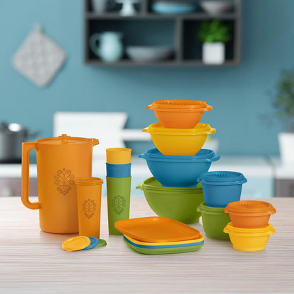 Tupperware Heritage Collection, New Food Storage Container Set in Vintage Pink, Dishwasher Safe and BPA Free (18 containers, 18 lids)
