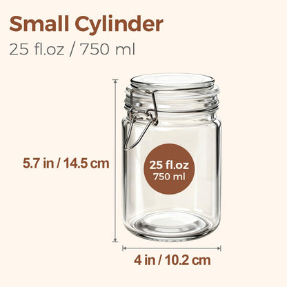 ComSaf 3-Pack 68oz 13-Inch Tall Glass Pasta Containers for Spaghetti & Long Pasta, Slender Airtight Canisters for Vertical Pantry Organization, Food Storage Jars for Linguine & Breadsticks
