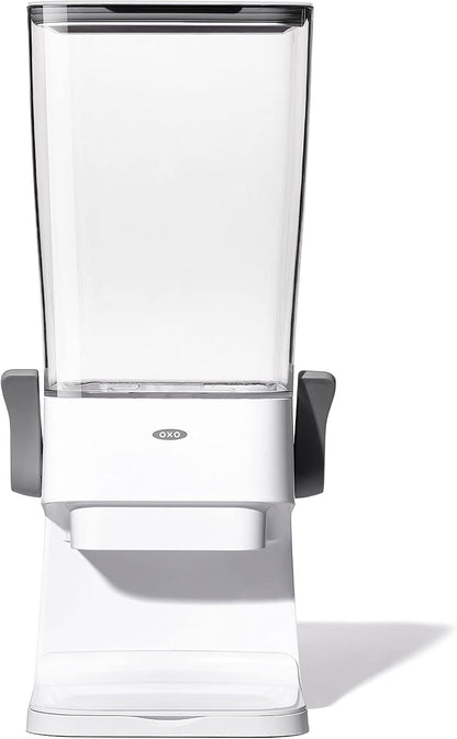 OXO Good Grips Countertop Cereal Dispenser | erfect for cereal, oatmeal, snacks. One-handed dispensing. Airtight dual-seal freshness. Dishwasher safe. 5.5 qt capacity.
