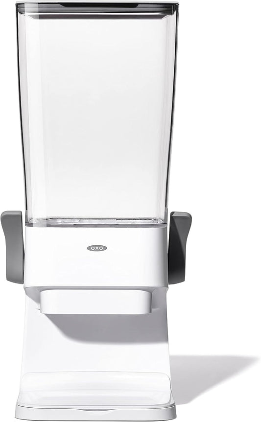 OXO Good Grips Countertop Cereal Dispenser | erfect for cereal, oatmeal, snacks. One-handed dispensing. Airtight dual-seal freshness. Dishwasher safe. 5.5 qt capacity.