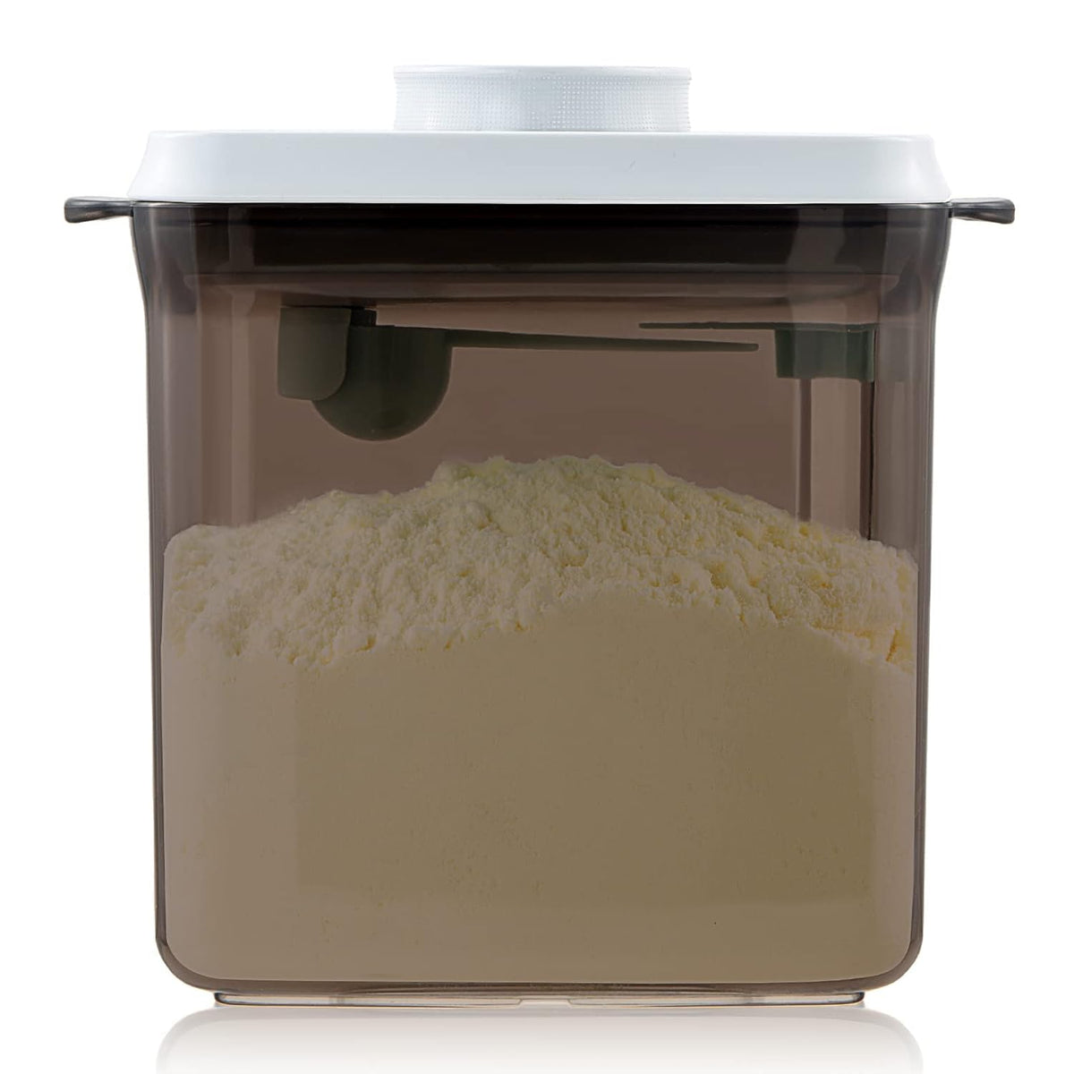 Formula Container to Go- 1700ml Pop Top Milk Powder Container, BPA-Free Airtight Formula Dispenser with Scoop and Scraper, 21OZ, 1.32LB, 600g, Clear