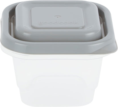 GoodCook EveryWare 40-Piece Food Storage Container Set, BPA-Free Plastic, Click and Fresh Lids, Assorted Sizes with Integrated Measurements, Durable and Secure Food Containers for Leftovers