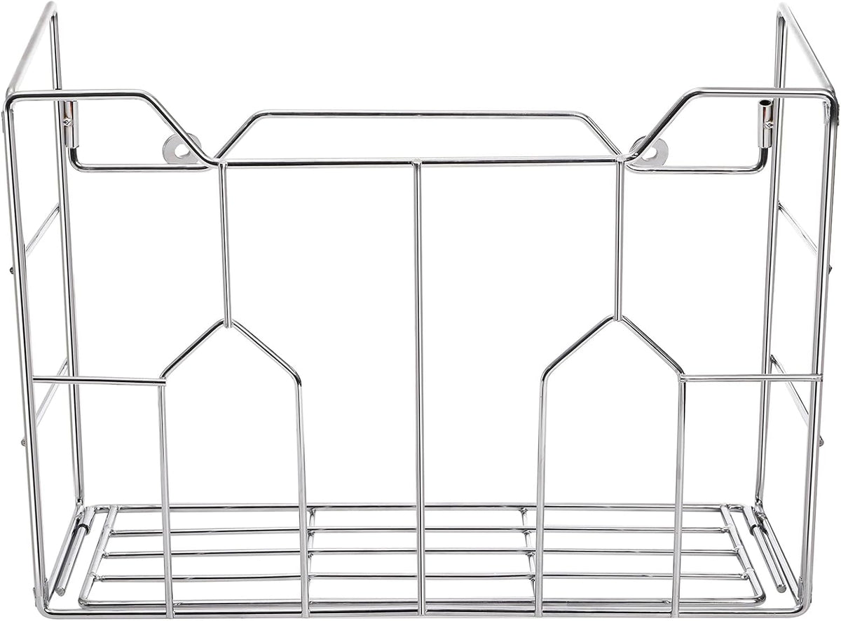 Cididu 2 Pack Kitchen Wrap Organizer Rack Wall Mount, Cabinet Door Organizer Storage, Wall Rack Basket Sturdy Steel Wire, Tall Inside Cabinet Holder for Aluminum Foil Plastic Wrap Wax Paper