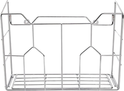Cididu 2 Pack Kitchen Wrap Organizer Rack Wall Mount, Cabinet Door Organizer Storage, Wall Rack Basket Sturdy Steel Wire, Tall Inside Cabinet Holder for Aluminum Foil Plastic Wrap Wax Paper