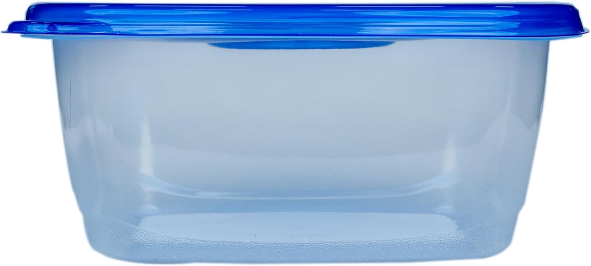 Glad GladWare XL Square Food Storage Containers with Lock Tight Lids, BPA-Free Family Size Plastic Containers for Leftovers, Meal Prep, and Freezer Storage, Dishwasher Safe, 104 Oz
