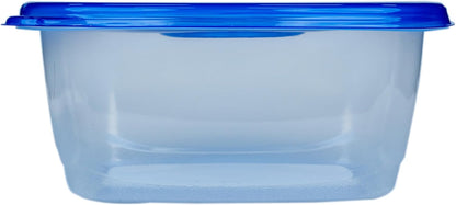 Glad GladWare XL Square Food Storage Containers with Lock Tight Lids, BPA-Free Family Size Plastic Containers for Leftovers, Meal Prep, and Freezer Storage, Dishwasher Safe, 104 Oz
