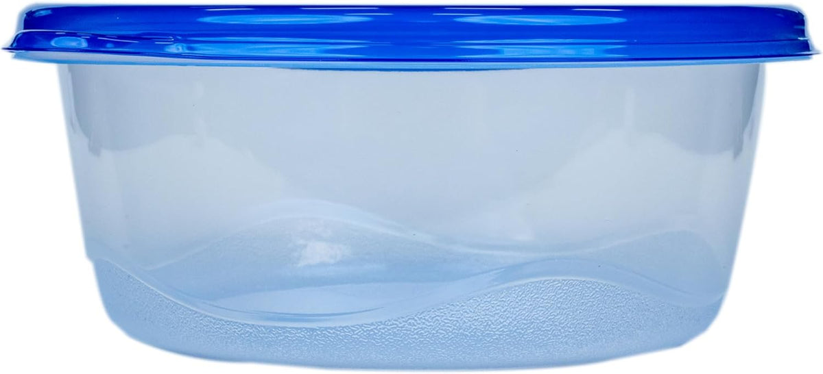 Glad GladWare XL Square Food Storage Containers with Lock Tight Lids, BPA-Free Family Size Plastic Containers for Leftovers, Meal Prep, and Freezer Storage, Dishwasher Safe, 104 Oz